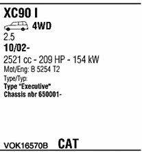 VOK16570B Walker Exhaust system