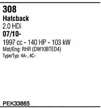 PEK33865 Walker Exhaust system