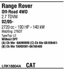 LRK18804A Walker Exhaust system