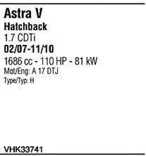 VHK33741 Walker Exhaust system