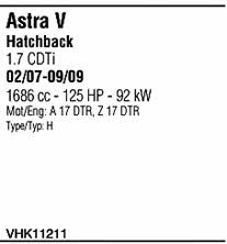 VHK11211 Walker Exhaust system
