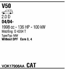 VOK17906AA Walker Exhaust system