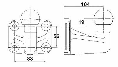 Westfalia 329059600001 Trailer hitch 329059600001