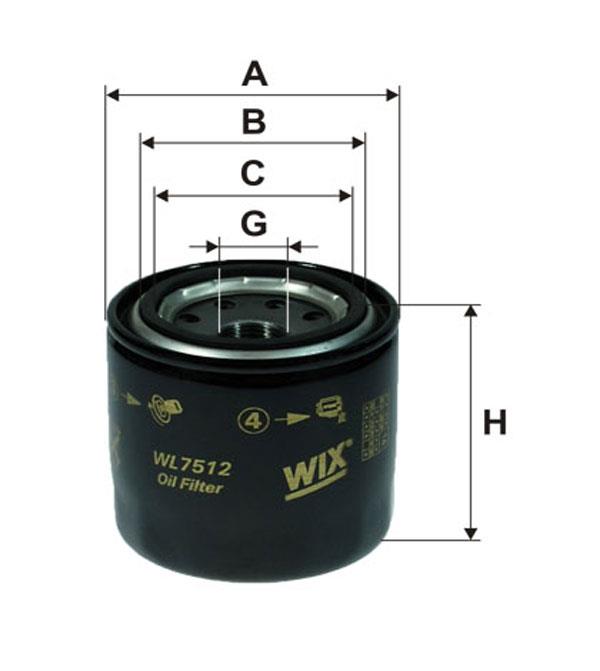 WIX WL7512 Oil Filter WL7512