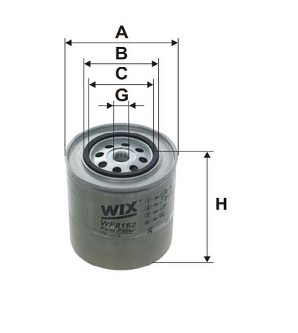 WIX WF8162 Fuel filter WF8162