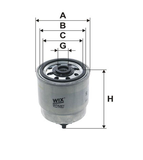 WIX WF8361 Fuel filter WF8361