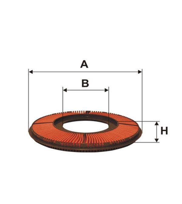 WIX WA6043 Air filter WA6043 WA6043 WIX Air filter