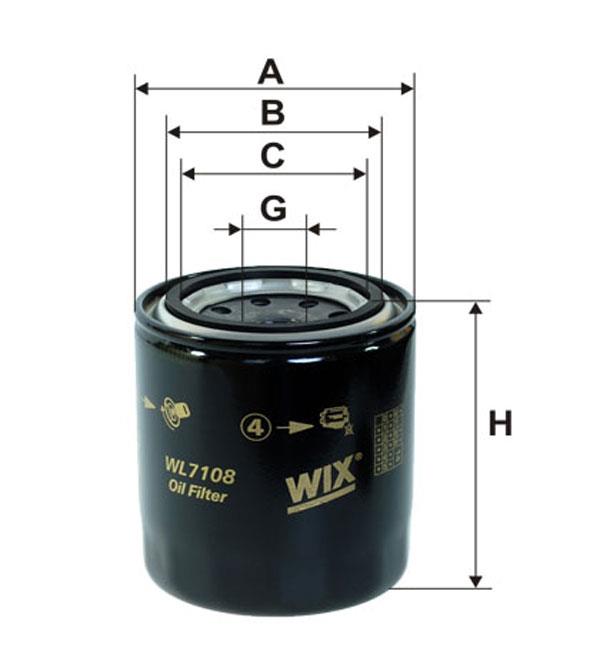 WIX WL7108 Oil Filter WL7108
