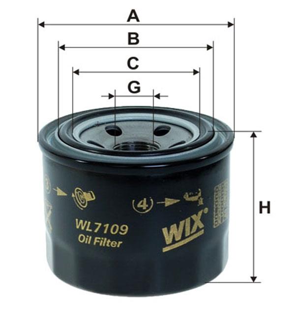 WIX WL7109 Oil Filter WL7109