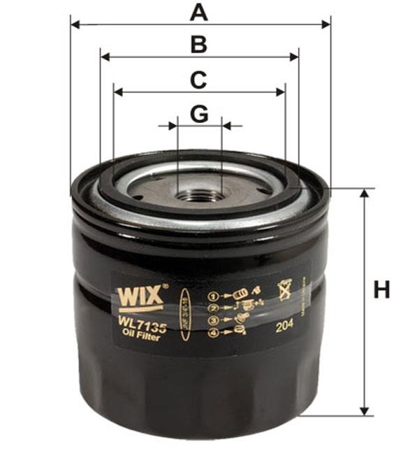 WIX WL7135 Oil Filter WL7135