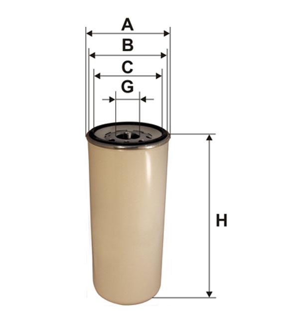 Engine fuel filter Iveco: 95037E WIX Fuel filter