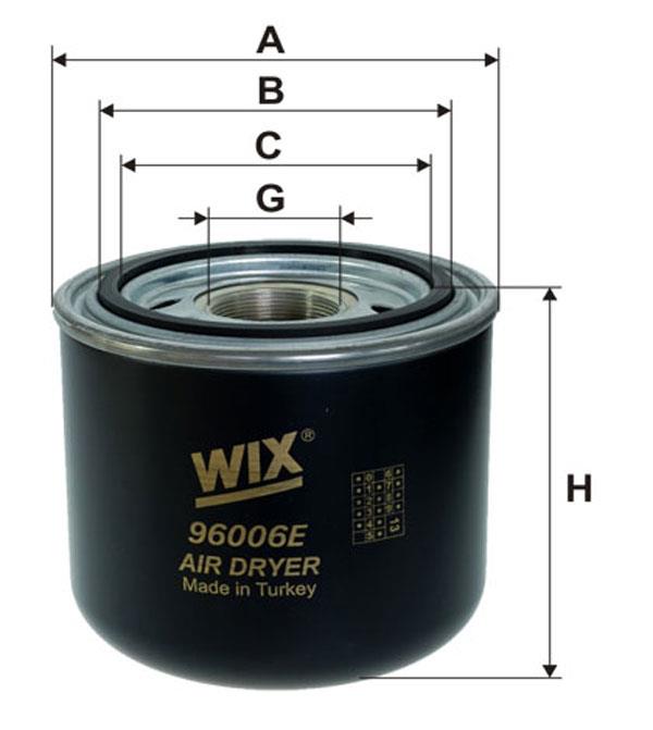 WIX 96006E Dehumidifier filter 96006E