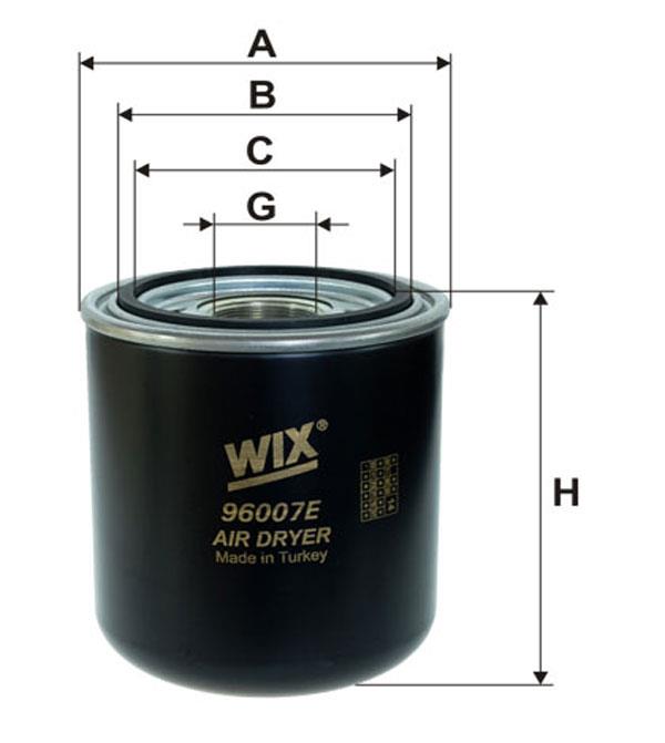 WIX 96007E Dehumidifier filter 96007E