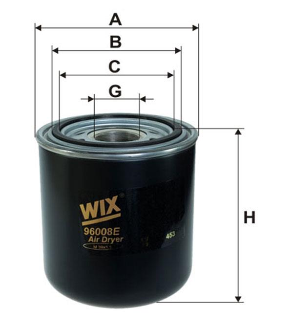 WIX 96008E Dehumidifier filter 96008E