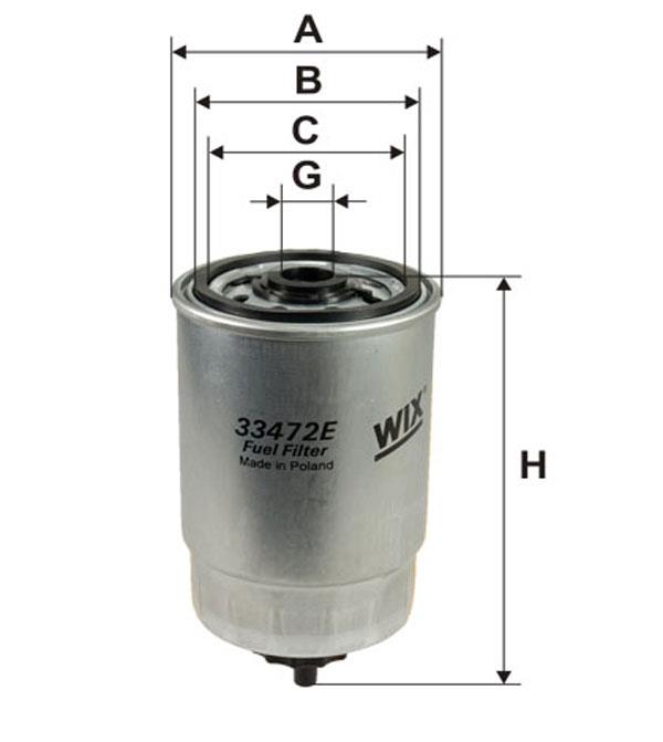 WIX 33472E Fuel filter 33472E