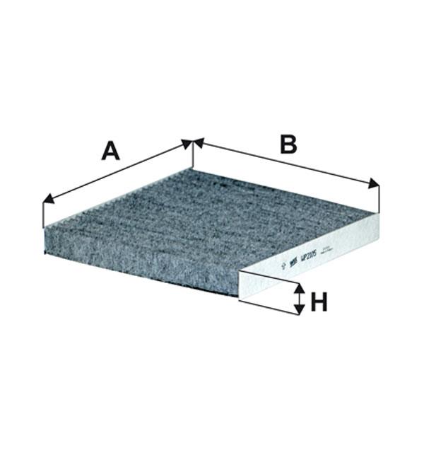 Activated Carbon Cabin Filter WIX WP2105