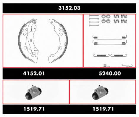 315203 Woking Brake shoe set