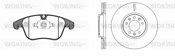 81319301 Woking Front ventilated brake discs with pads, set
