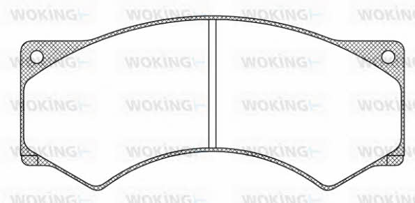 Woking JSA 3773.00 Brake Pad Set, disc brake JSA377300