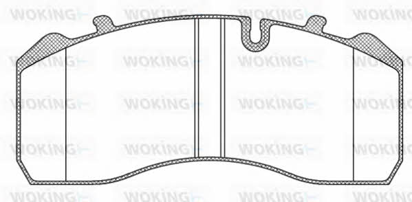 Woking JSA 9143.10 Brake Pad Set, disc brake JSA914310