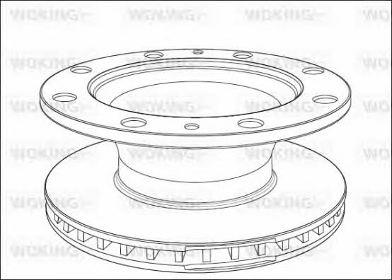 Woking NSA1014.20 Brake disc NSA101420