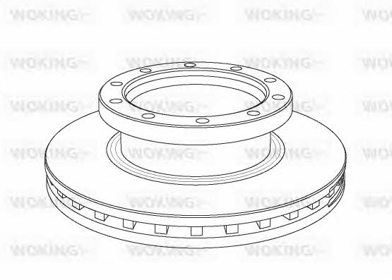 Woking NSA1061.20 Front brake disc ventilated NSA106120