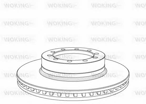 Woking NSA1071.20 Front brake disc ventilated NSA107120