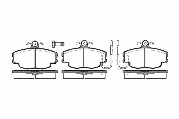 Woking P0413.12 Brake Pad Set, disc brake P041312