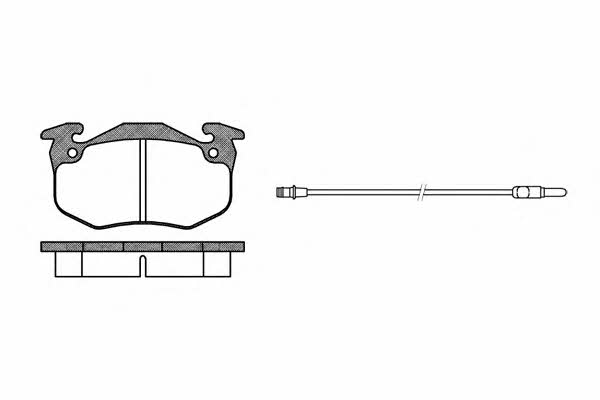 Woking P0443.12 Brake Pad Set, disc brake P044312