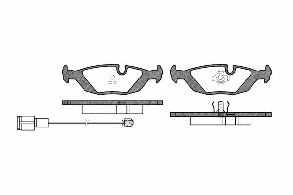 Woking P0553.12 Brake Pad Set, disc brake P055312