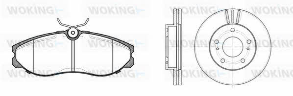  85623.00 Front ventilated brake discs with pads, set 8562300