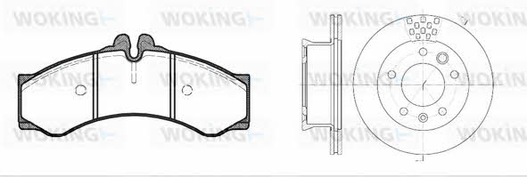  87143.00 Front ventilated brake discs with pads, set 8714300