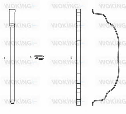 Woking ACA8507.00 Mounting kit brake pads ACA850700