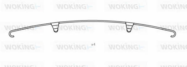 Woking ACA8511.00 Mounting kit brake pads ACA851100