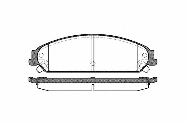 Disc brake pad set Dodge Charger: P1028308 Woking Brake pad set