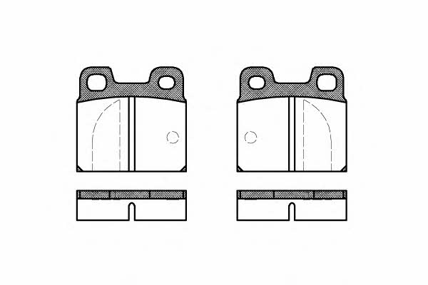 Woking P1053.00 Brake Pad Set, disc brake P105300