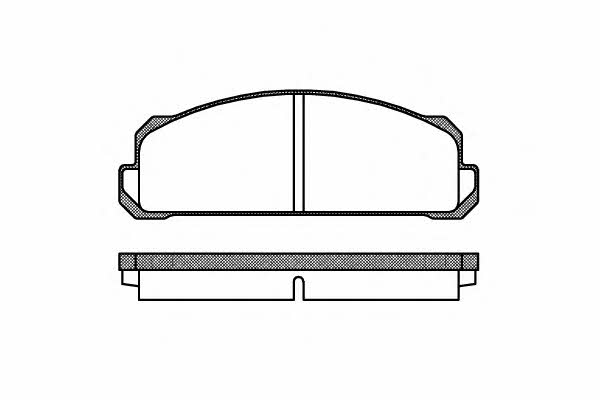 Woking P1223.40 Brake Pad Set, disc brake P122340