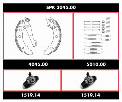 Woking SPK 3045.00 Brake shoe set SPK304500