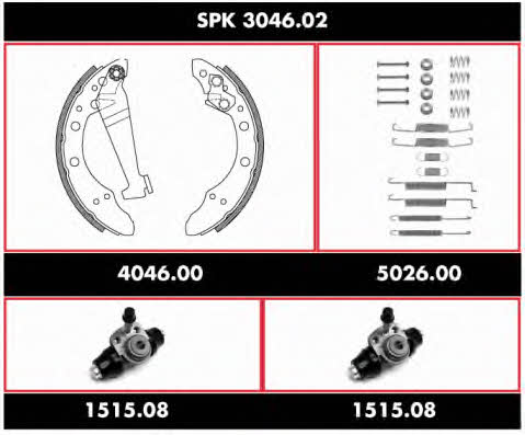 Woking SPK 3046.02 Brake shoe set SPK304602