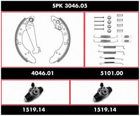  SPK 3046.05 Brake shoe set SPK304605
