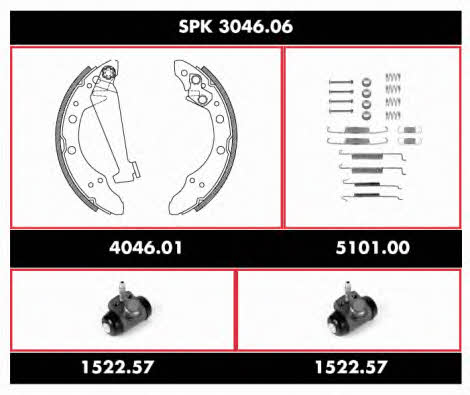  SPK 3046.06 Brake shoe set SPK304606