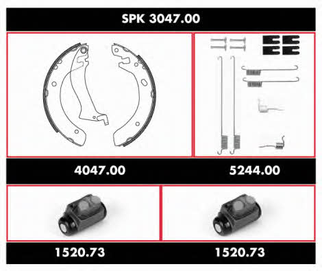 Woking SPK 3047.00 Brake shoe set SPK304700