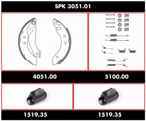 Woking SPK 3051.01 Brake shoe set SPK305101