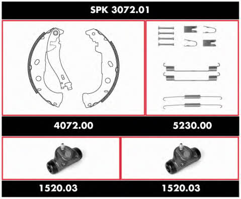 Woking SPK 3072.01 Brake shoe set SPK307201