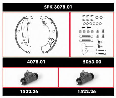 Woking SPK 3078.01 Brake shoe set SPK307801