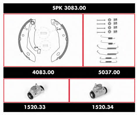Woking SPK 3083.00 Brake shoe set SPK308300