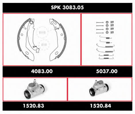 Woking SPK 3083.05 Brake shoe set SPK308305