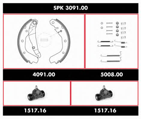 Woking SPK 3091.00 Brake shoe set SPK309100