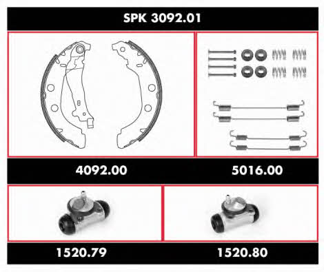 Woking SPK 3092.01 Brake shoe set SPK309201