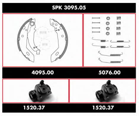 Woking SPK 3095.05 Brake shoe set SPK309505